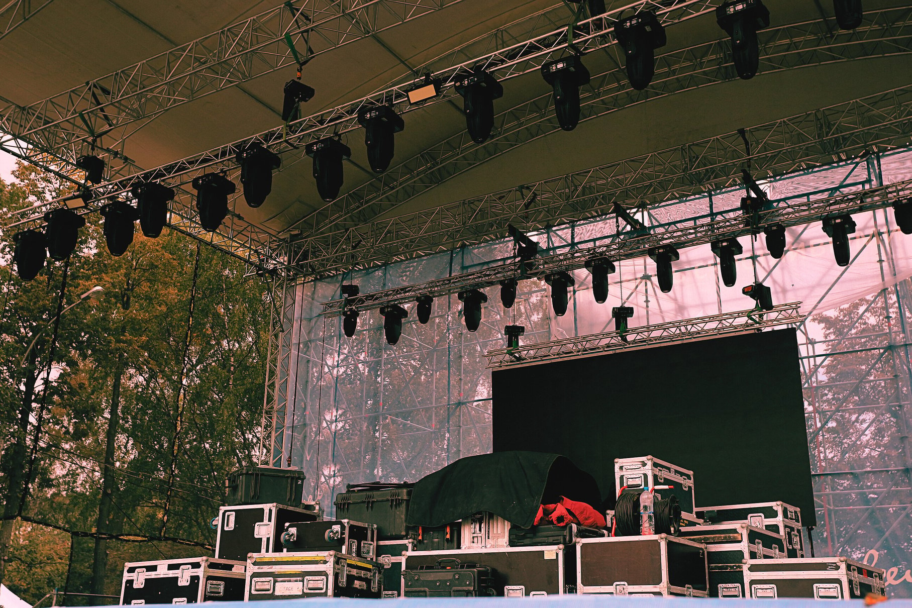 Stage Equipment for a Concert